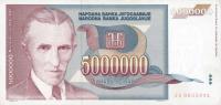 p121r from Yugoslavia: 5000000 Dinara from 1993