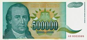 Gallery image for Yugoslavia p131: 500000 Dinara