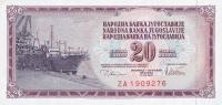 p88r from Yugoslavia: 20 Dinara from 1978