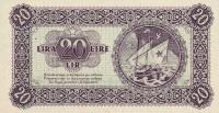 pR4b from Yugoslavia: 20 Lire from 1945