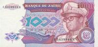 p35a from Zaire: 1000 Zaires from 1989