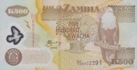 Gallery image for Zambia p43e: 500 Kwacha from 2006