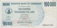 p48b from Zimbabwe: 100000 Dollars from 2006