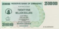 Gallery image for Zimbabwe p56: 25000000 Dollars