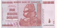 Gallery image for Zimbabwe p84: 5000000000 Dollars from 2008