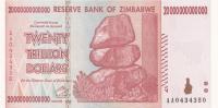 p89a from Zimbabwe: 20000000000000 Dollars from 2008