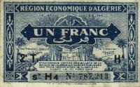 p101 from Algeria: 1 Franc from 1944