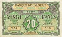 Gallery image for Algeria p103: 20 Francs