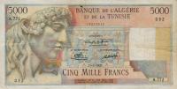 p109a from Algeria: 5000 Francs from 1949