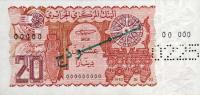 p133s from Algeria: 20 Dinars from 1983