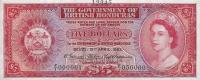 p30s from British Honduras: 5 Dollars from 1953