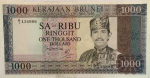 p12b from Brunei: 1000 Ringgit from 1986