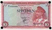 p3s from Brunei: 10 Ringgit from 1967