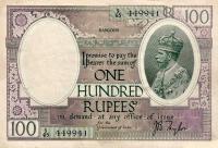 pA8d from Burma: 100 Rupees from 1927