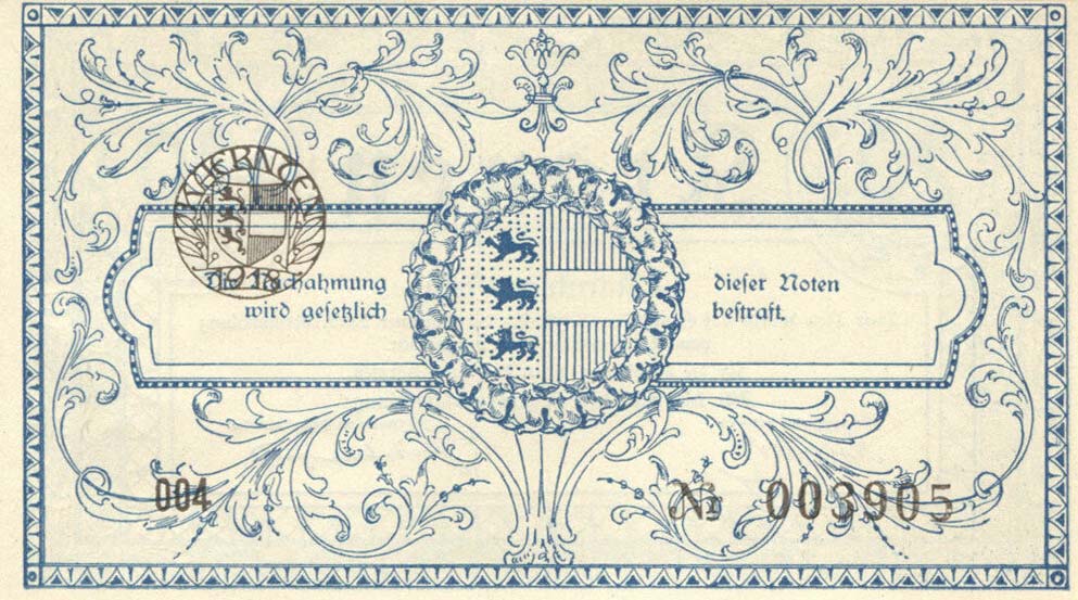 Back of Austrian States pS103: 20 Krone from 1918