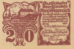 pS120a from Austrian States: 20 Heller from 1921