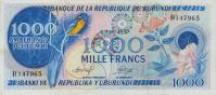 p25b from Burundi: 1000 Francs from 1975