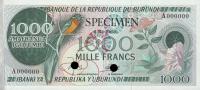 Gallery image for Burundi p25ct2: 1000 Francs