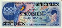p25s from Burundi: 1000 Francs from 1968