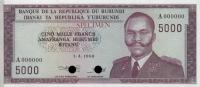 Gallery image for Burundi p26ct: 5000 Francs