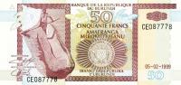 p36b from Burundi: 50 Francs from 1999