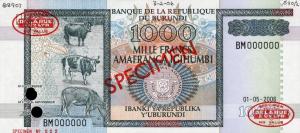 Gallery image for Burundi p39s: 1000 Francs