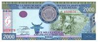 p41a from Burundi: 2000 Francs from 2001