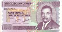 p44b from Burundi: 100 Francs from 2011