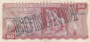 p4 from Burundi: 50 Francs from 1964