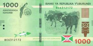 p51b from Burundi: 1000 Francs from 2021