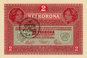 pS105a from Fiume: 2 Krone from 1920