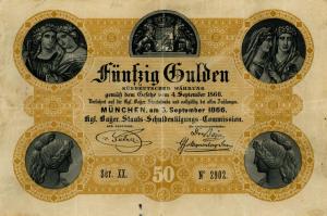 pS153 from German States: 50 Gulden from 1866