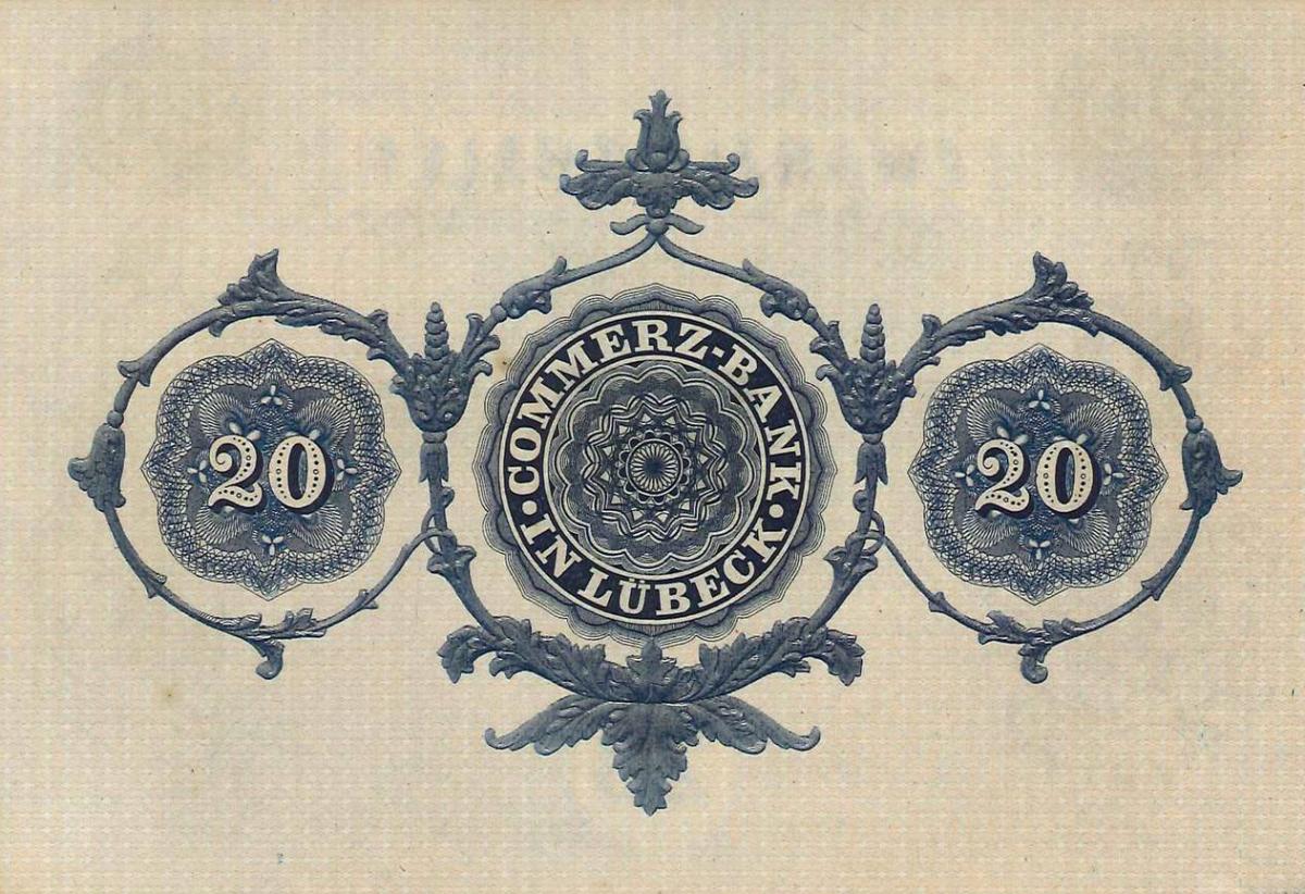 Back of German States pS312: 20 Thalers from 1865