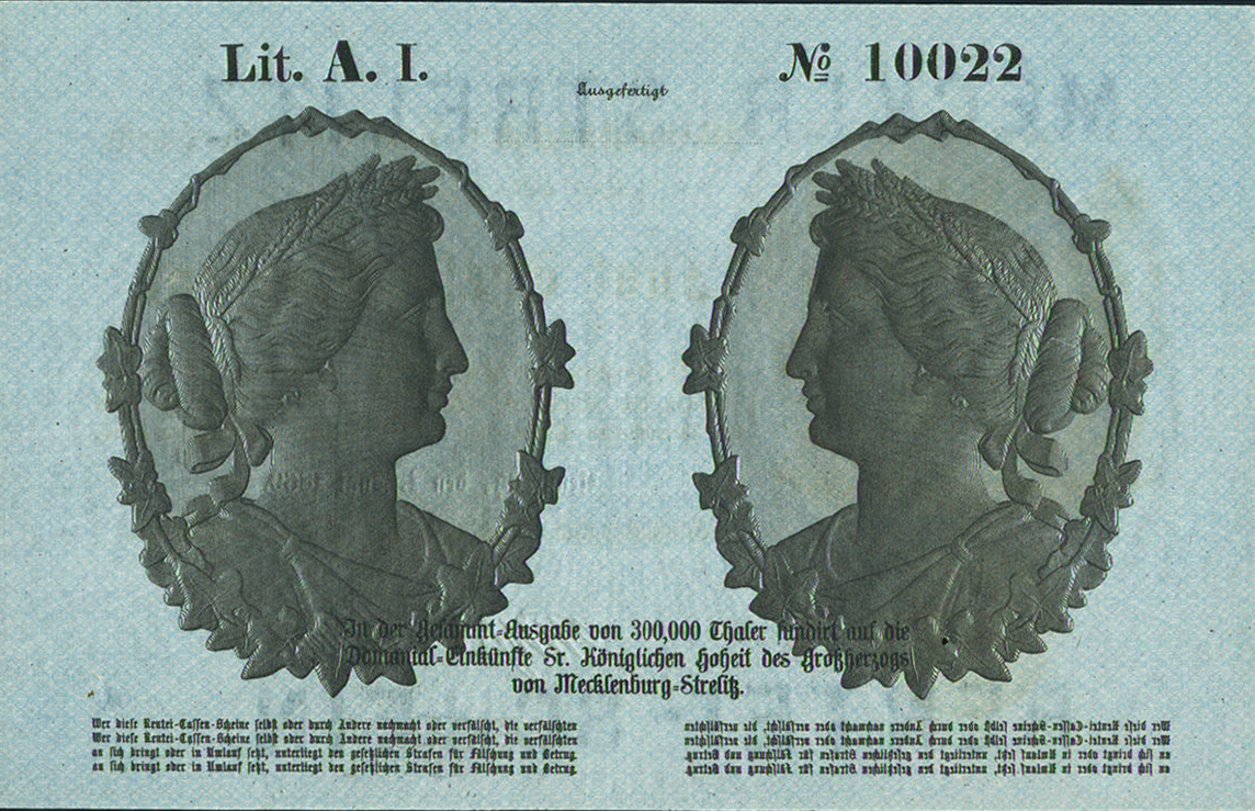 Back of German States pS354: 5 Thalers from 1869