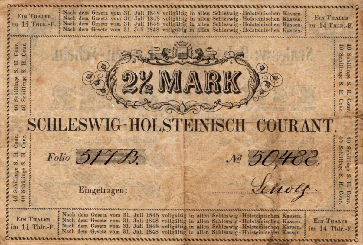 Back of German States pS771: 1 Thaler from 1848