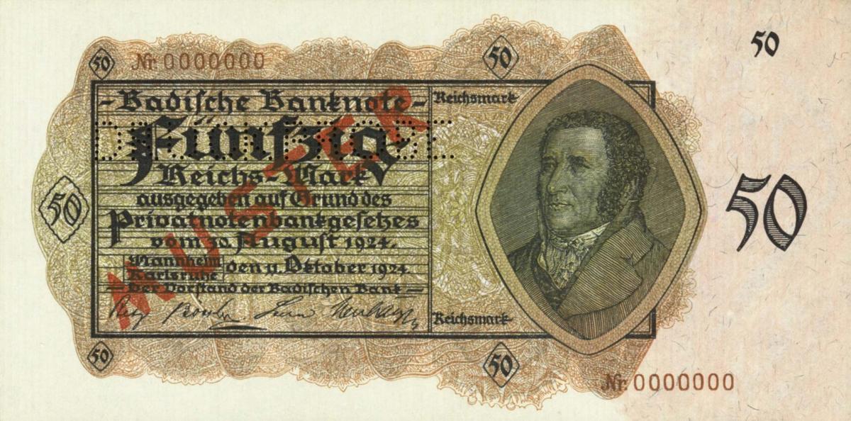 Front of German States pS915s: 100000000 Reichsmark from 1924