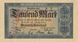 pS924s from German States: 1000 Mark from 1922