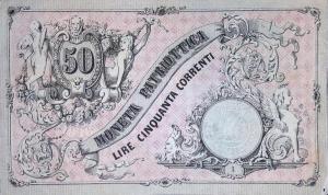 pS189 from Italian States: 50 Lire from 1848 pS189 from Italian States: 50 Lire from 1848