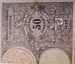 pS191b from Italian States: 50 Centisimi from 1849 pS191b from Italian States: 50 Centisimi from 1849