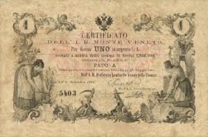 pS216 from Italian States: 1 Fiorini from 1866 pS216 from Italian States: 1 Fiorini from 1866