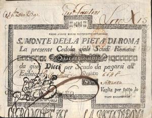 pS342 from Italian States: 44 Scudi from 1786 pS342 from Italian States: 44 Scudi from 1786
