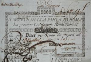 pS354 from Italian States: 80 Scudi from 1786 pS354 from Italian States: 80 Scudi from 1786