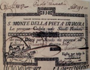 pS359 from Italian States: 110 Scudi from 1788 pS359 from Italian States: 110 Scudi from 1788