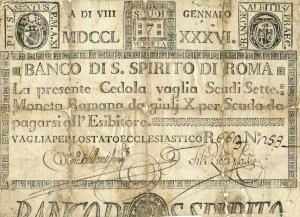 pS381 from Italian States: 7 Scudi from 1786 pS381 from Italian States: 7 Scudi from 1786