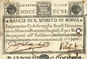 pS473 from Italian States: 99 Scudi from 1786 pS473 from Italian States: 99 Scudi from 1786