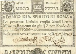 pS474 from Italian States: 100 Scudi from 1786 pS474 from Italian States: 100 Scudi from 1786