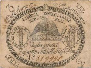 pS531 from Italian States: 3 Bajocchi from 1798 pS531 from Italian States: 3 Bajocchi from 1798
