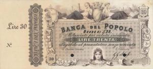 pS943 from Italian States: 30 Lire from 1866 pS943 from Italian States: 30 Lire from 1866