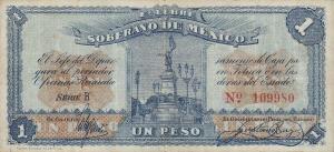 Gallery image for Mexico, Revolutionary pS881: 1 Peso