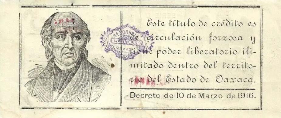 Back of Mexico, Revolutionary pS954: 5 Pesos from 1915